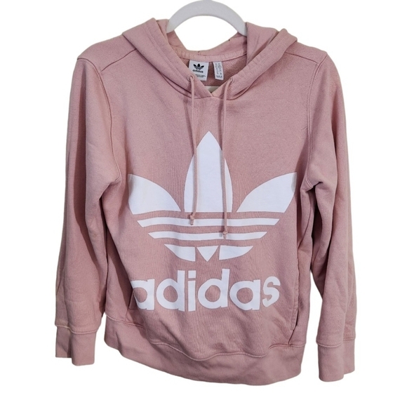Adidas Pink TreFoil Hoodie Size XS - Picture 2 of 8